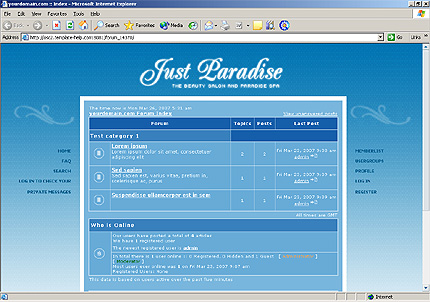 beauty site template