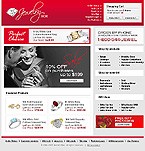 Jewelry web site template 14549