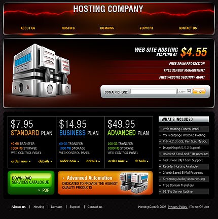 Template #14785, Adobe Photoshop Homepage Screenshot