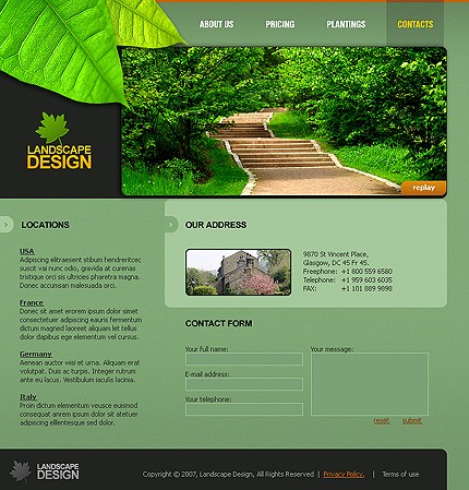 Template #14792, Photoshop Content Page Screenshot