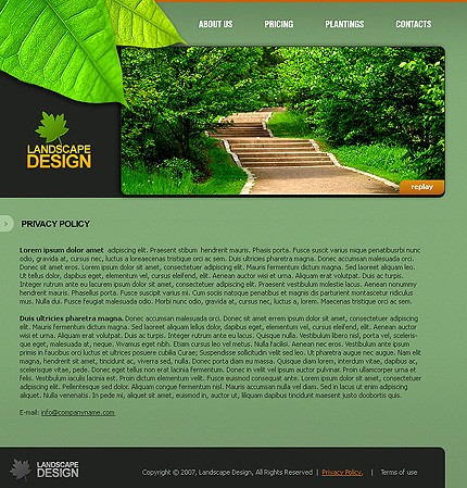 Template #14792, Photoshop Content Page Screenshot