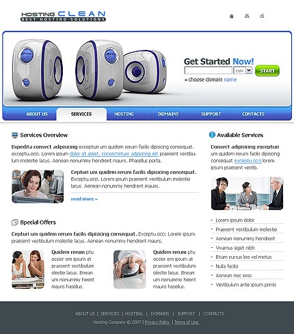Template #14797, Photoshop Content Page Screenshot