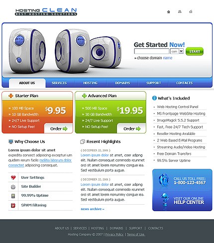 Template #14797, Adobe Photoshop Homepage Screenshot