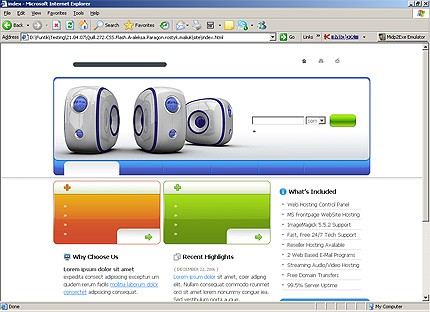 Template #14797, Html Homepage Screenshot