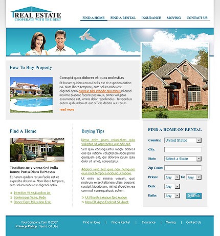 Template #14814, Photoshop Content Page Screenshot