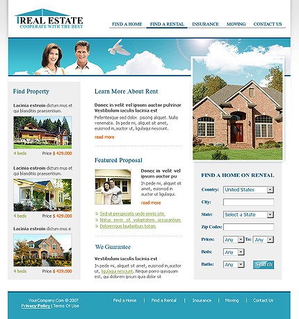Template #14814, Photoshop Content Page Screenshot