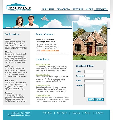 Template #14814, Photoshop Content Page Screenshot
