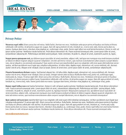 Template #14814, Photoshop Content Page Screenshot