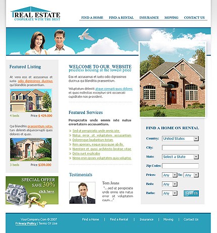 Template #14814, Adobe Photoshop Homepage Screenshot