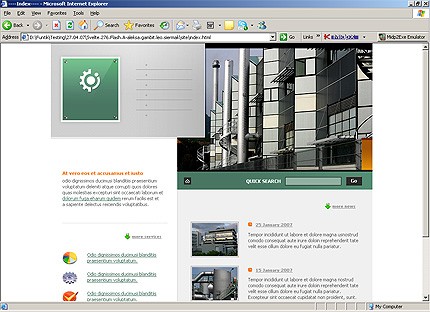 Template #14896, Html Homepage Screenshot