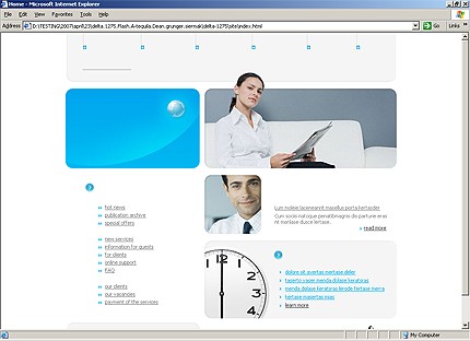 Template #14955, Html Homepage Screenshot