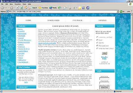 Template #14958, Html Homepage Screenshot