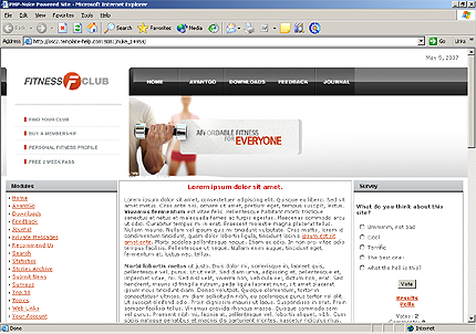 Template #14959, Html Homepage Screenshot