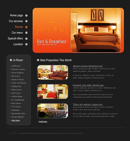 Template #14985, Photoshop Content Page Screenshot