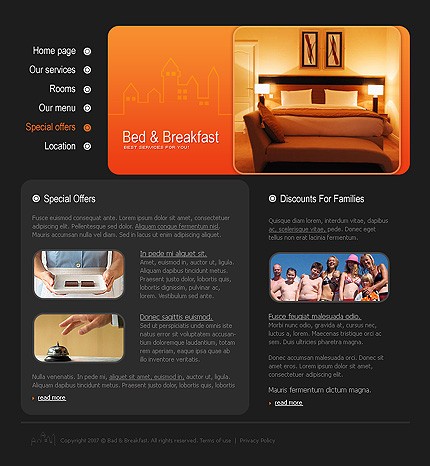 Template #14985, Photoshop Content Page Screenshot