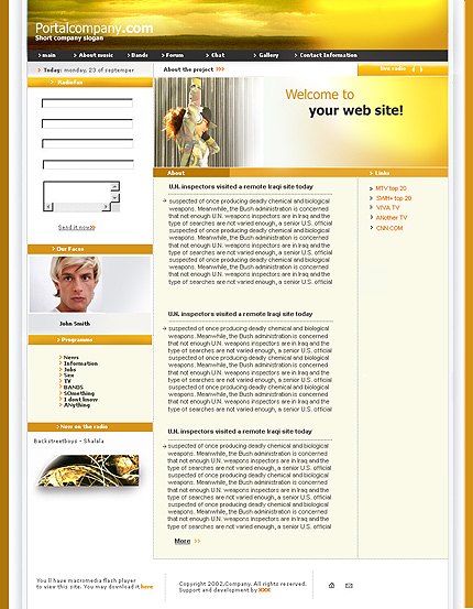 portal&nbsp;site template