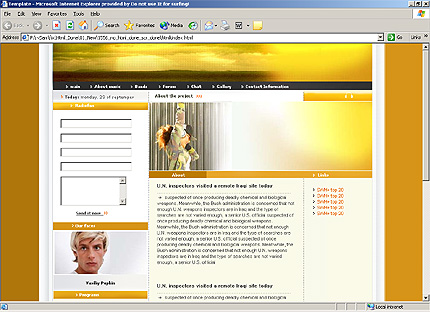 music&nbsp;website template