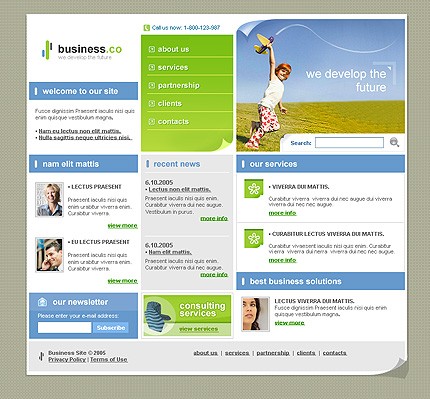 business&nbsp;site template