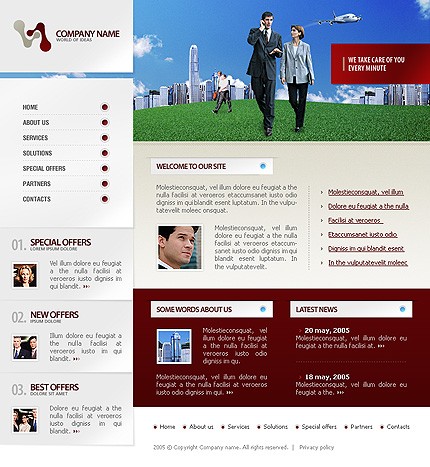 business&nbsp;site template