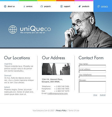 uniqueco&nbsp;site template