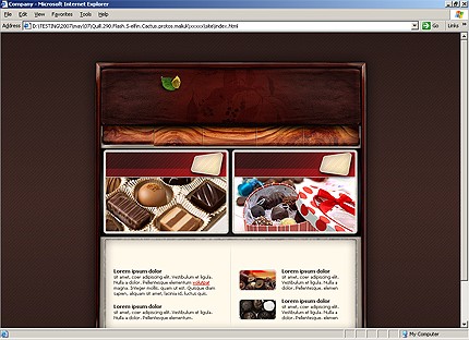 chocolate&nbsp;site template