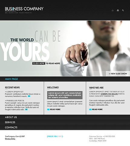Template #15032, Adobe Photoshop Homepage Screenshot