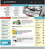 Music web site template 15205
