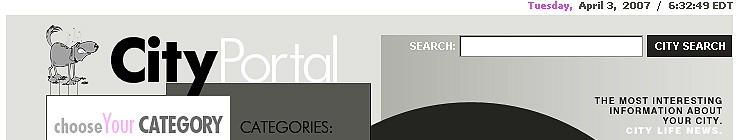 city&nbsp;website template