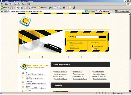 portal&nbsp;website template