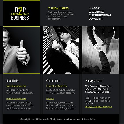 business&nbsp;site template