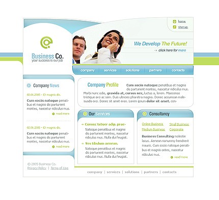 business&nbsp;site template
