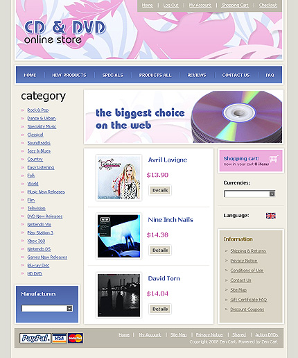 &nbsp;site template