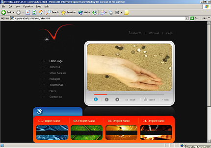vision&nbsp;site template