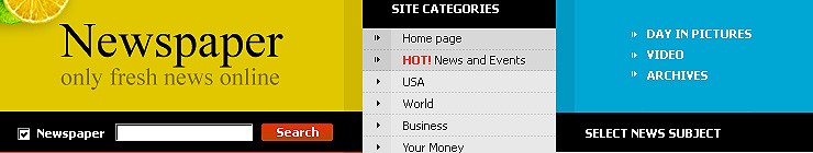 newspaper&nbsp;website template