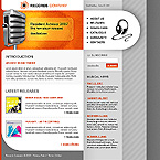 Music web site template 15835