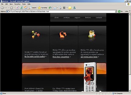 tv&nbsp;website template