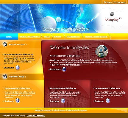 real&nbsp;site template