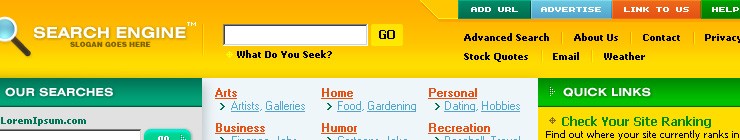 search&nbsp;website template
