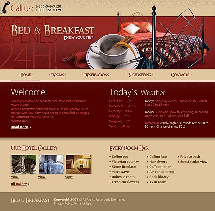 Hotel Web Design Template
