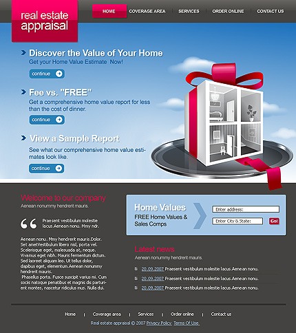 Real Estate Web Design Template