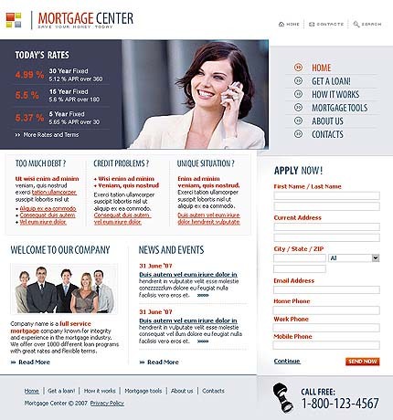 Mortgage Website Template