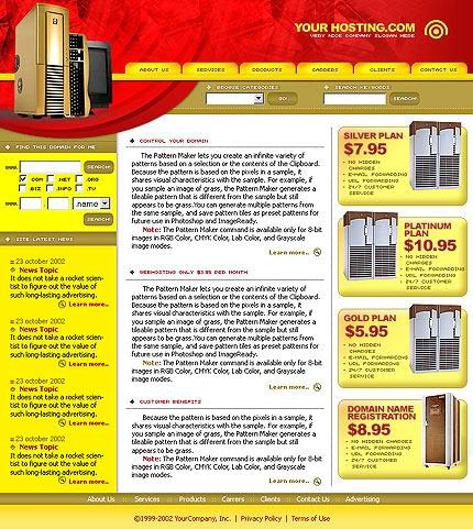 hosting&nbsp;site template