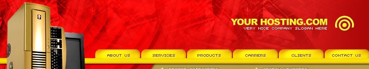 hosting&nbsp;website template