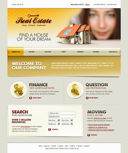 Real Estate Web Design Template