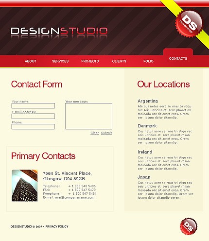 design&nbsp;site template