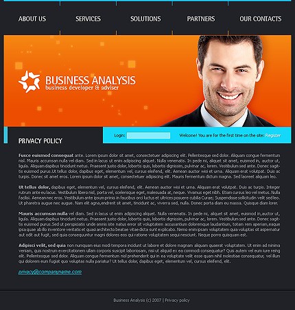 business&nbsp;site template