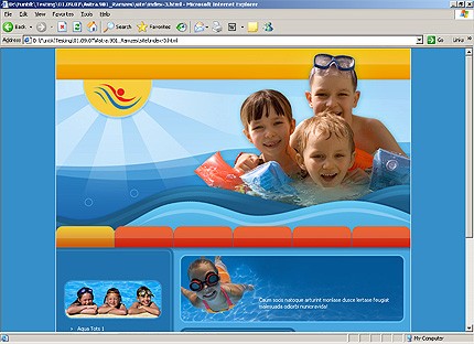 swim&nbsp;website template