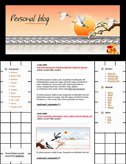 personal&nbsp;site template