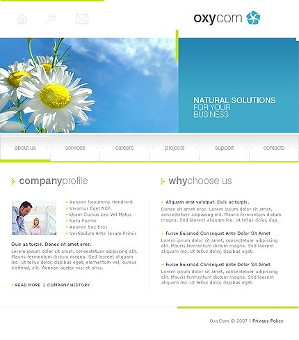 oxycom&nbsp;site template