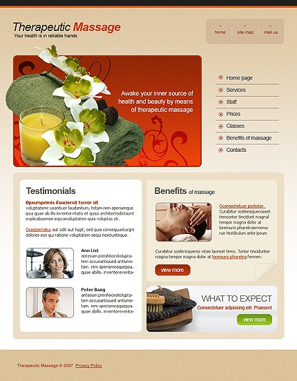 therapeutic&nbsp;site template